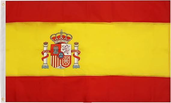 AZ FLAG Spain Flag 150x90 cm Spanish Banner 200D Nylon 2 Grommets