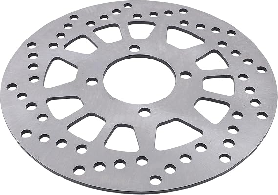 Motorcycle Front Brake Disc, 220mm 8Cr13 Steel Heat Proof Front Brake Rotor, Disc Rotor with Cooling Holes Lightweight Design for F1ZR Vega R