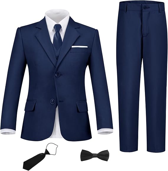 Boys Suit Set Slim Fit Kids Formal Suits Tux Prom Suits for Boy Teen Outfit