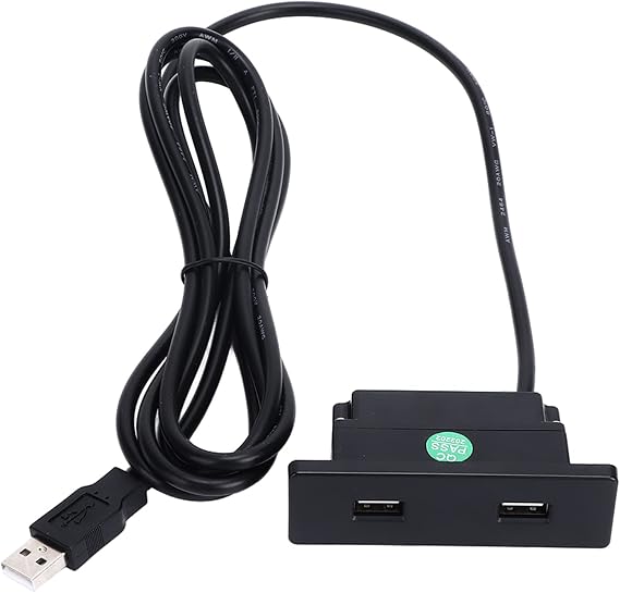 Recessed Usb Power Strip Socket, 2.5M Power Cord With Dual Usb Ports, Usb Charger Socket On Sofa, 2.6 X 0.8In Desktop Usb Hub Suitable For Charging All Mobile Phone Systems