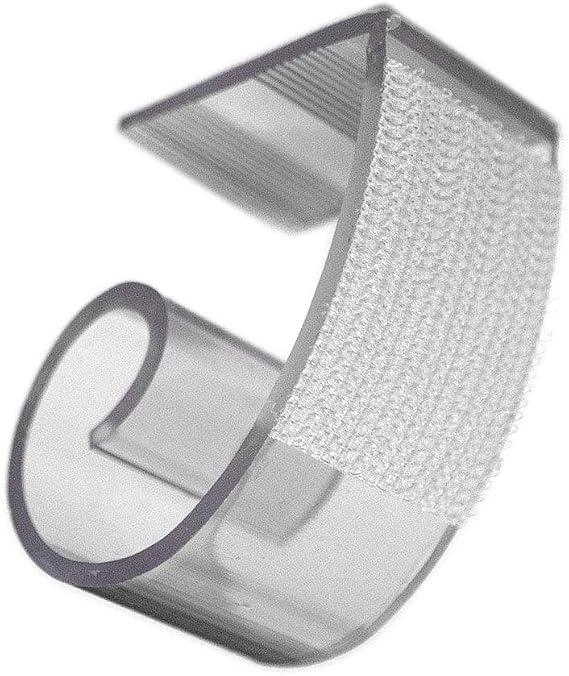 TableLinensforLess Table Skirting Clips for (Lifetime) 2.0" to 2.125" Table Edge, 1" Clip Width, (25 Pack) (SMC)