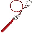 Freediving Lanyard Freediving 316 Pro Stainless Steel Safety Rope with Wristband Dive Safe Lifeline(1#)