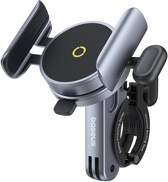 Baseus PrimeTrip Series Manyetik Bisiklet Telefon Tutucu, Cosmic Black, Siyah