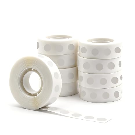 1200 Clear Glue Dots,Removable Double Sided Balloon Dots