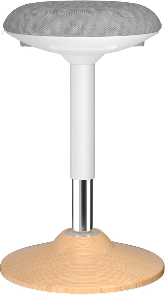 Adult Standing Wobble Stool for Home Office,Lightwood