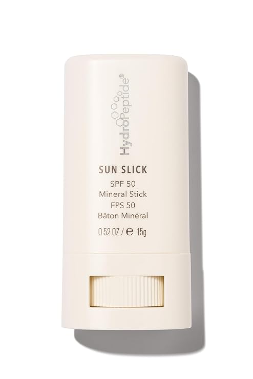 HydroPeptide Sun Slick SPF 50 Mineral Sunscreen Stick, Face & Body, 0.52 oz