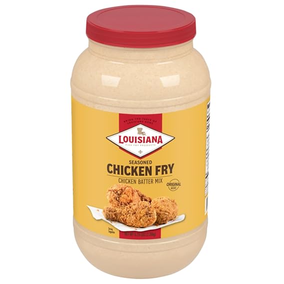 Louisiana Fish Fry Seasoned Chicken Fry One Gallon | Recipe Card Included