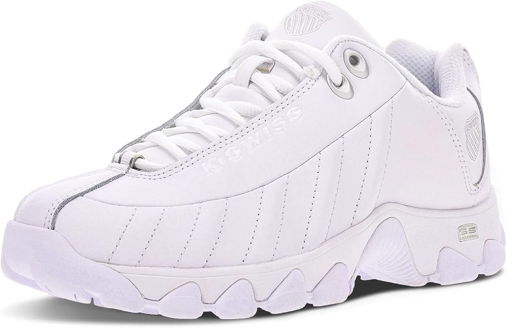 K-Swiss Women's ST329 CMF Sneaker, Wide Tennis Walking Leather Shoes