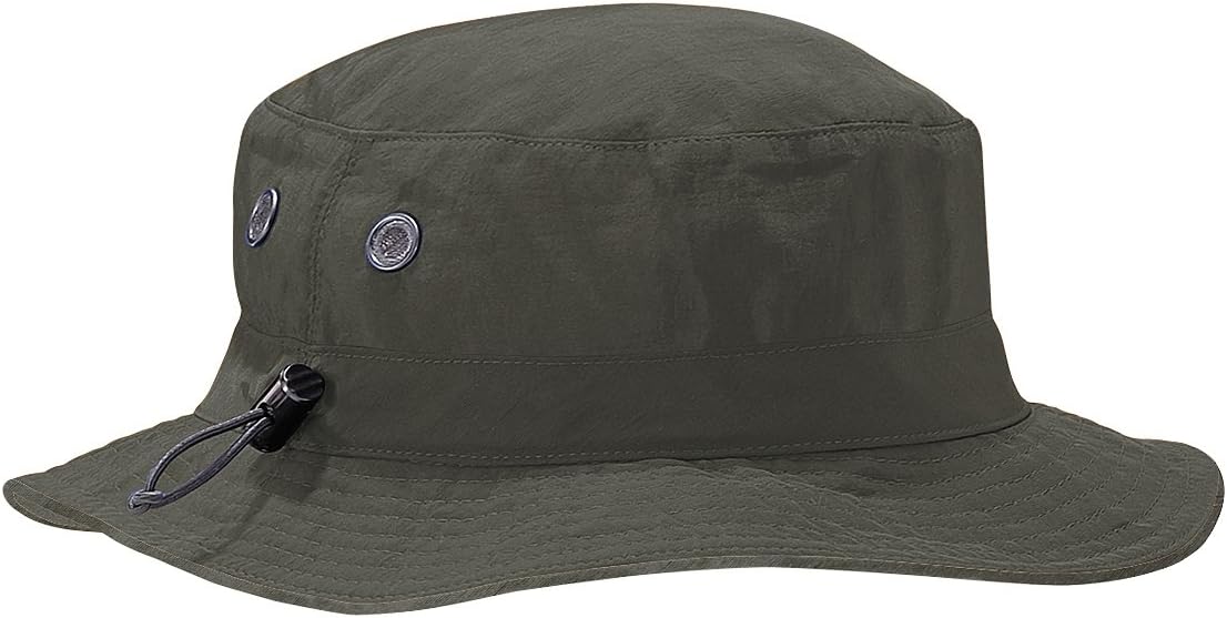 Summer Cargo Bucket Hat  Headwear UPF50 Protection One Size Olive Green