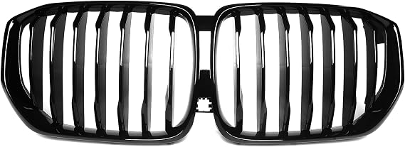 Front Grill/Grilles Kidney Single Line Grill Replacement for BMW X5 Series G05 2020-2022 (Single Line Gloss Black)