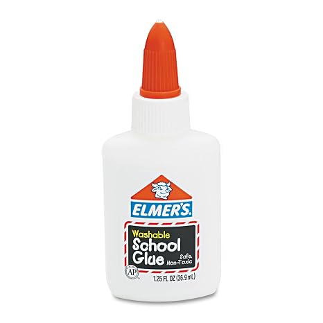 Elmer's E301 Washable School Glue, 1.25 oz, Liquid