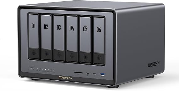UGREEN NASync DXP6800 Pro 6-Bay Desktop NAS, 2 * 10GbE, 8K HDMI, 2 * TBT4
