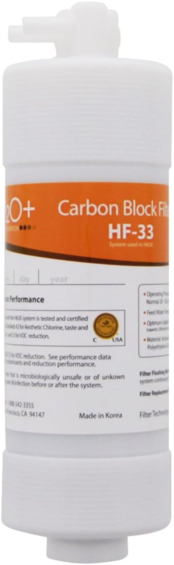 Brondell HF-33 Carbon Block Water Filter Replacement for Cypress Countertop Water Filtration System