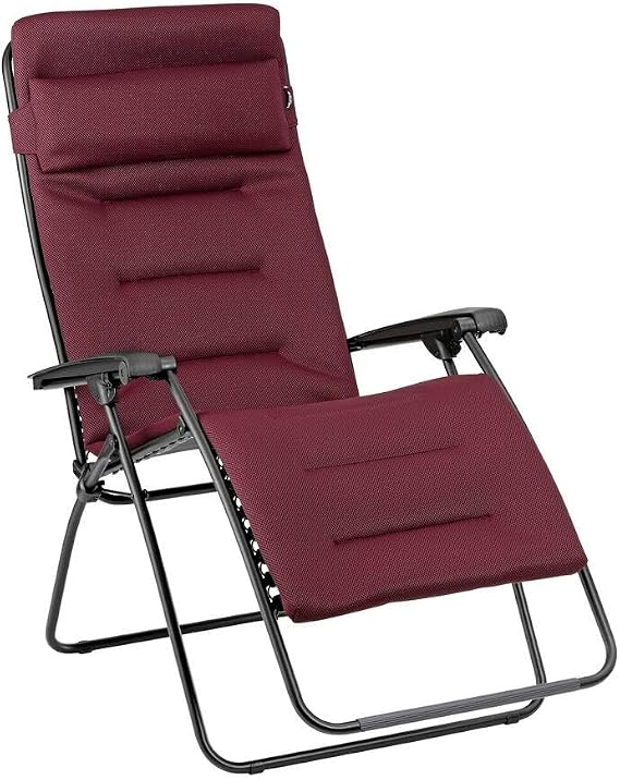 Lafuma Mobilier - Padded Zero-Gravity Recliner Garden XL - Rsx Clip XL - AirComfort - Red Bordeaux LFM2059_3186-
