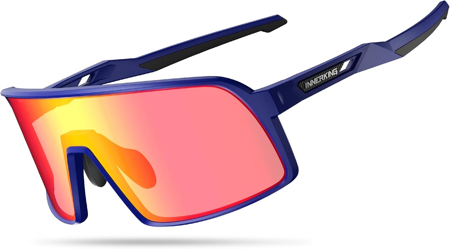 Innerking UV400 Baseball Cycling Sunglasses for Men & Women, Sports Sunglasses for Golf, Running, Volleyball