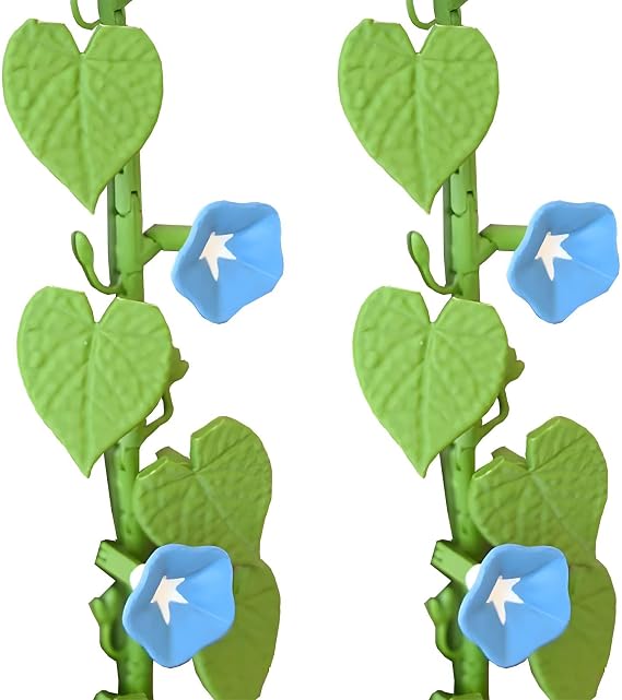 Morning Glory Refrigerator Magnets 3D Printed Climbing Vine Plant, DIY Decorative Fridge Magnets for Kitchen Office, Articulating Stems (2)