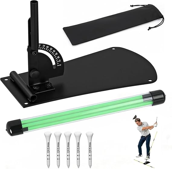 Golf Alignment Sticks Holder - Angle Adjustable Golf Training Aid