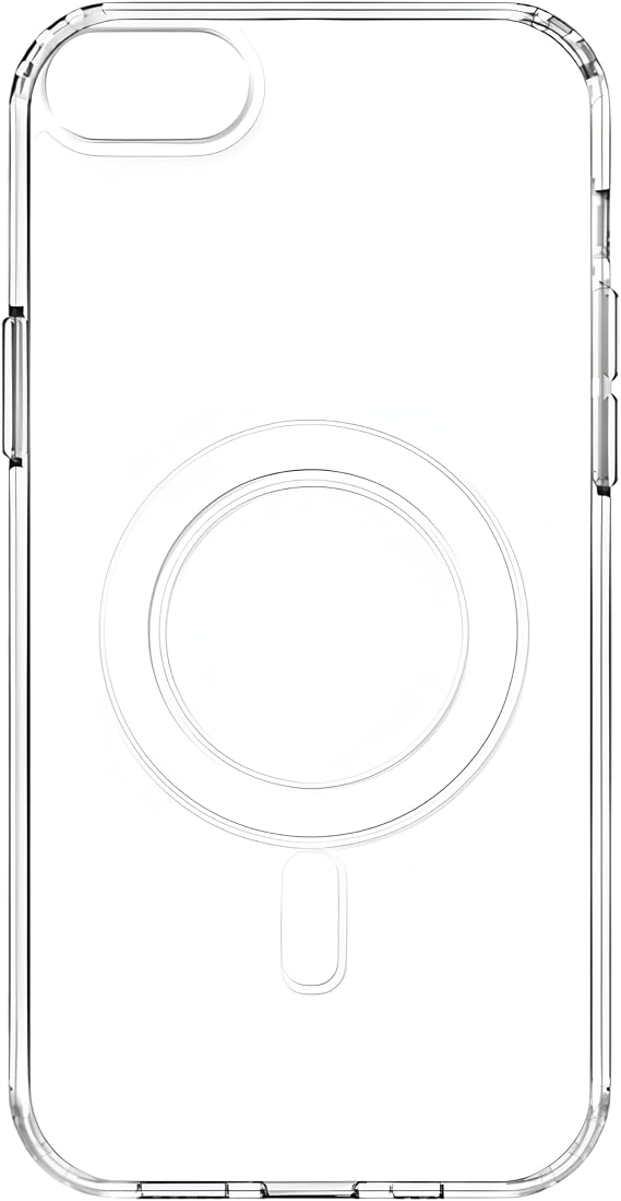 Ehr. iPhone 7/8/SE 2020/SE 2022 Uyumlu Kamera Korumalı Magsafe Wireless Şarj Özellikli Kristal Berraklıkta Düşmeye Karşı Askeri Sınıf Korumalı Şeffaf Silikon Kılıf (Şeffaf, iPhone 8 / SE 2020)