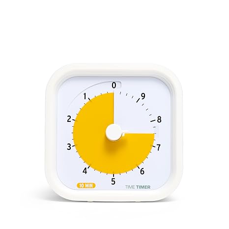 TIME TIMER 10 Minute MOD Education Edition Visual Timer with Desktop Software for Kids Classroom Learning, Productivity Timer, Study Tool and Office Meetings with Silent Operation (10min)