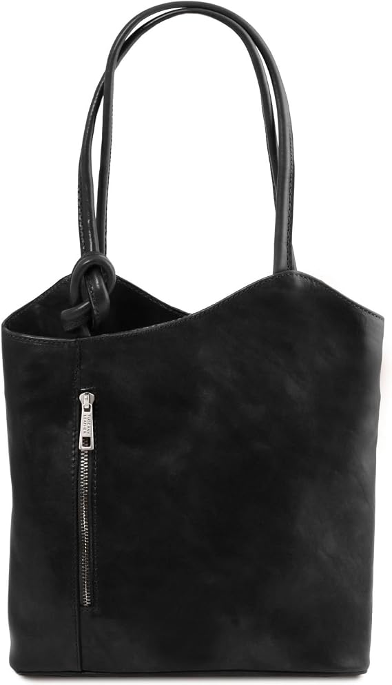 Tuscany Leather Patty - Leather convertible bag - TL141497 (Black)