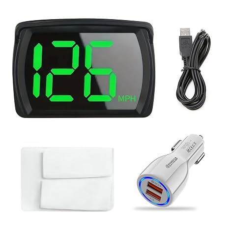 Digital GPS Car Speedometer MPH HUD USB Plug&Play GPS Speedometer