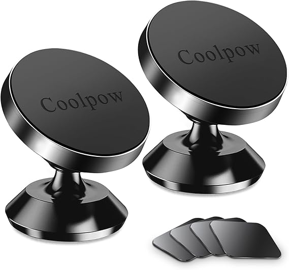 2-PackMagnetic Phone Holder for Car Dash Strong Magnetic Car Phone Mount