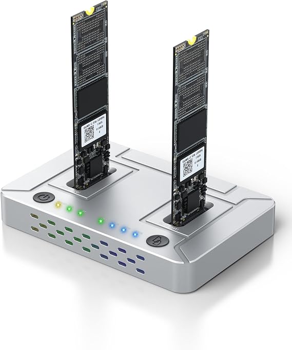 Coolpie M.2 SSD Cloner, 20Gbps Dual-Bay Offline Duplicator