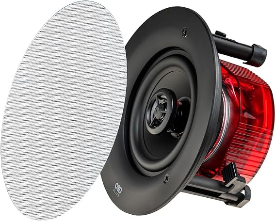 R43 in-Ceiling 4" Speaker, Small Aperture, 100W Full-Range 2-Way (Single)