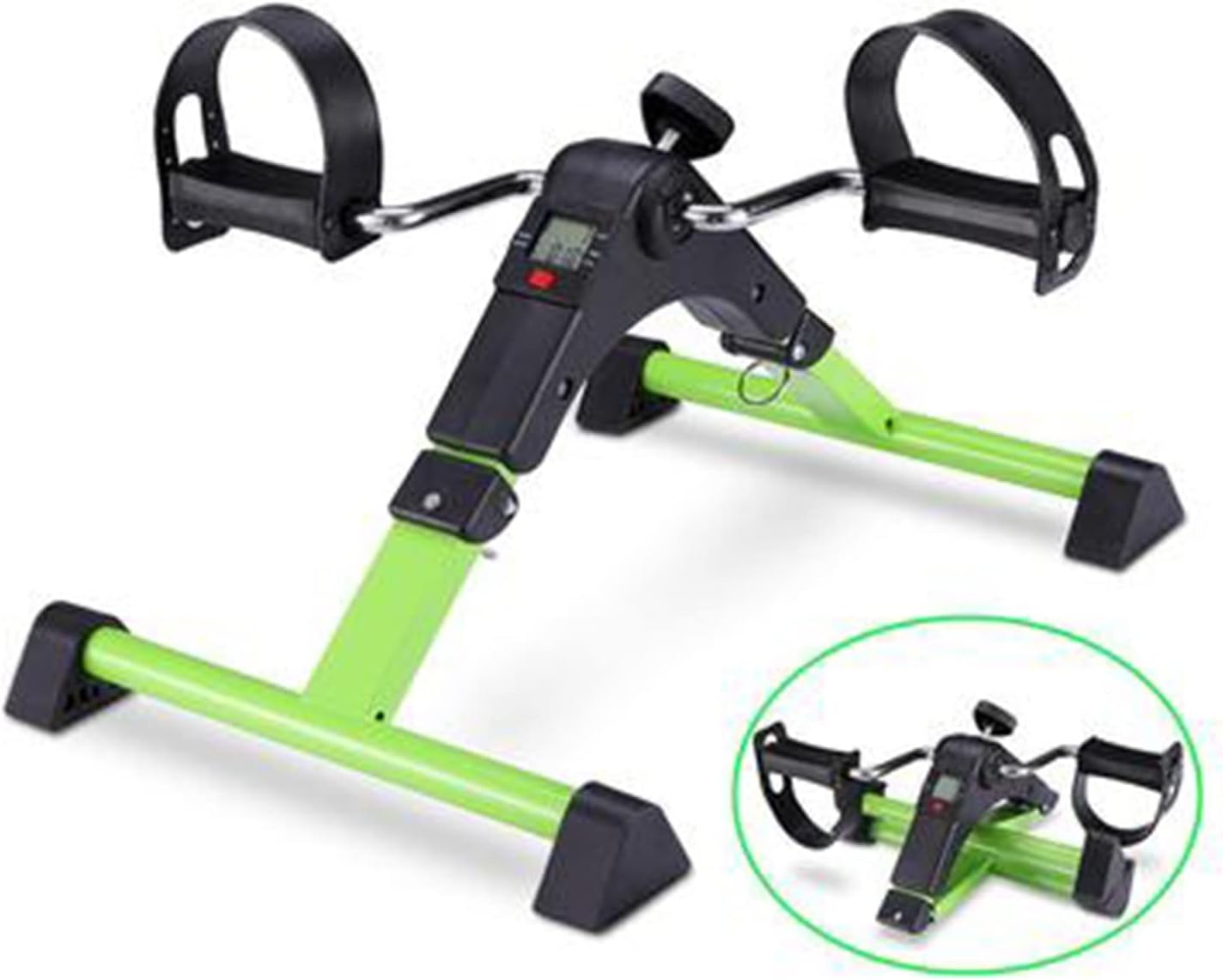Pedal Exercises Under Desk Bike Pedal Exerciser with Electronic Display for Leg and Arm Training Folding Portable Leg Training Suitable for Leg Training