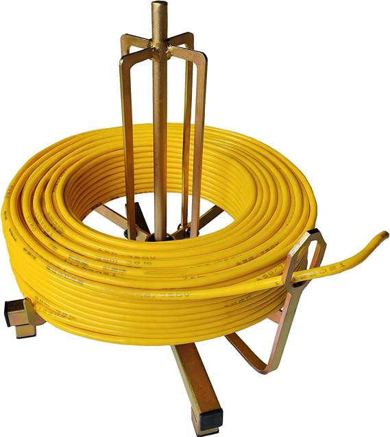 Folding wire spool rack, Floor or Stud Mounted ,new cable dispenser, Electricians tools suitable for Romex wires