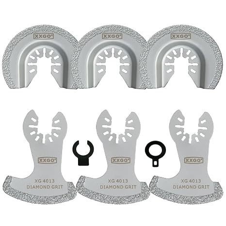 XXGO 6 Pcs Diamond Multi Tool Grout Removal Blade XG6002D