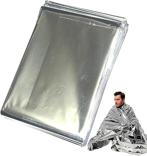 Emergencys Foil Blanket, Survival Thermal Blankets, Lightweight