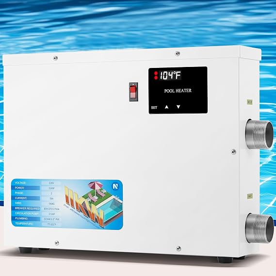 NEWTRY 9KW SPA Heater, 220V Electric Pool Heater Hot Tub Thermostat