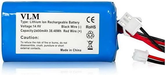 VLM Replacement Battery Pack for Shark Ion Robot RVBAT850 RVBAT700 Battery for RV-85 RV-850 RV 750_N Robots 14.8V