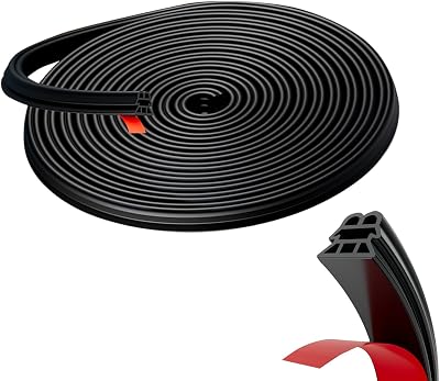 Car Door Rubber Seal Strip for Audi A1 A3 A4 A5 A6 A7 A8 e tron GT, Car Door Edge Guards Self Adhesive Automotive Door Soundproofing Weather Stripping for Cars Trucks SUVs RVs,16m Length