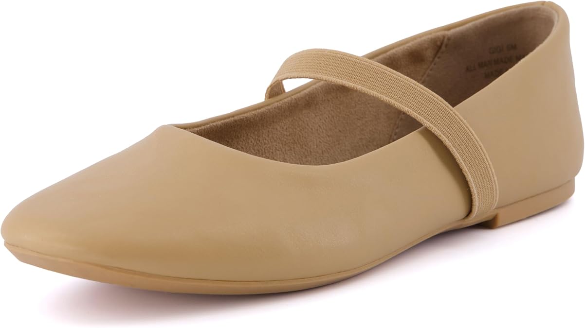 CUSHIONAIRE Women's Gigi Mary Jane Flat with +Memory Foam and Wide Widths Available