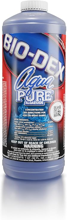 Bio-Dex Aqua Pure Algaecide 32 Ounce AP132