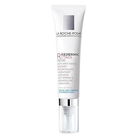 La Roche-Posay Redermic R Retinol Eye Cream with Caffeine, 0.5oz | Anti-aging caffeine eye cream to reduce wrinkles & dark circles with pure retinol & antioxidants. Suitable for daily use.