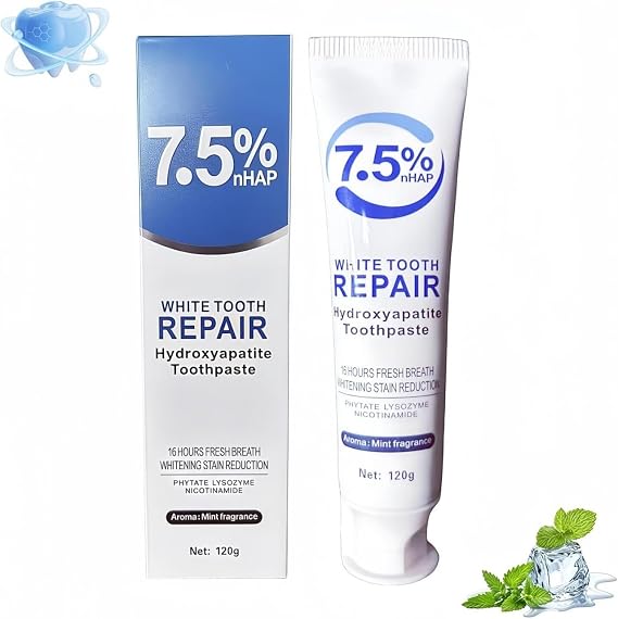 Hydroxyapatite Toothpaste, 7.5% Hydroxyapatite Toothpaste for Enamel Protection and Tooth Strengthening