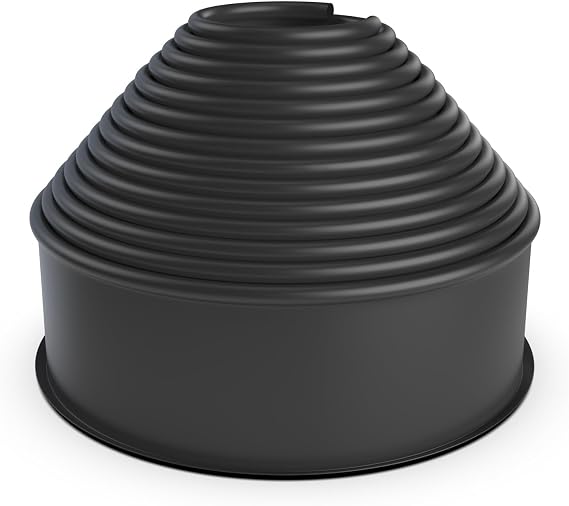 Vodaland 4 Inch Edging for Landscaping and Flower Beds - Garden Edging Border System (Black)
