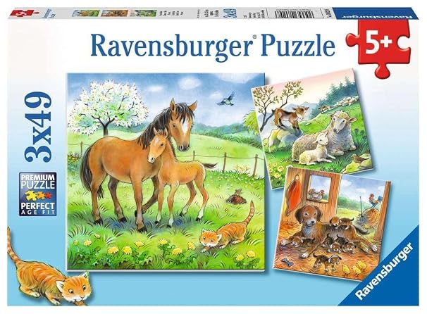 Ravensburger 3×49 Parça “Sarılma Zamanı” Puzzle