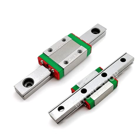 2Pcs MGN7 180mm 7.09in Miniature Linear Rail Guide 2Pcs MGN7H Carriage Block for 3D Printer CNC Machine Parts