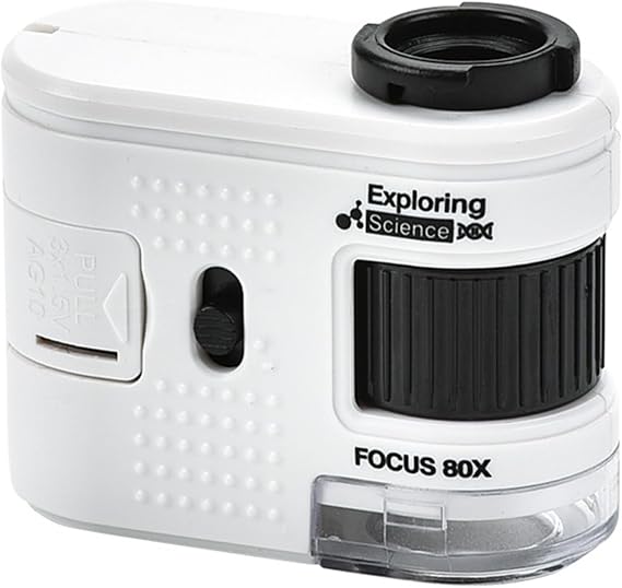 Small Handheld Microscope with 1000X Pocket Sized Microscope Easy Carrying for Classroom & Laboratory Observation