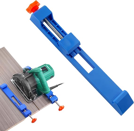 Adjustable Cutting Machine Base Guide, 1 Pcs Blue Circular Saw Guide Rail, Circular Saw Guides, Precision Woodworking Cutting Guides Rail, Craft Cutting Auxiliary Device