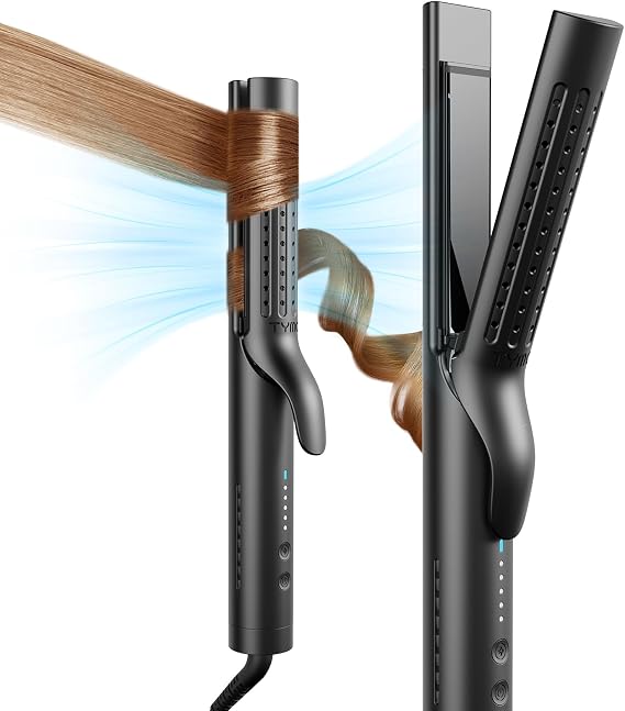 TYMO Airflow 2.0 Curling Iron Flat Iron-Hair Straightener and Curler 2 in 1