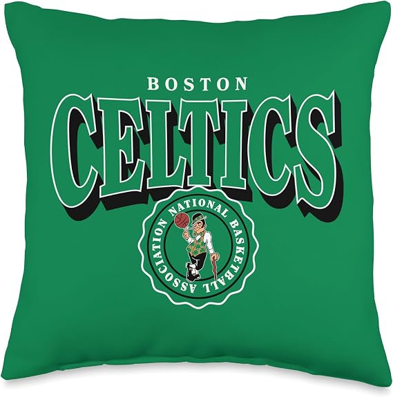 NBA - Boston Celtics Arched Crest Green Throw Pillow