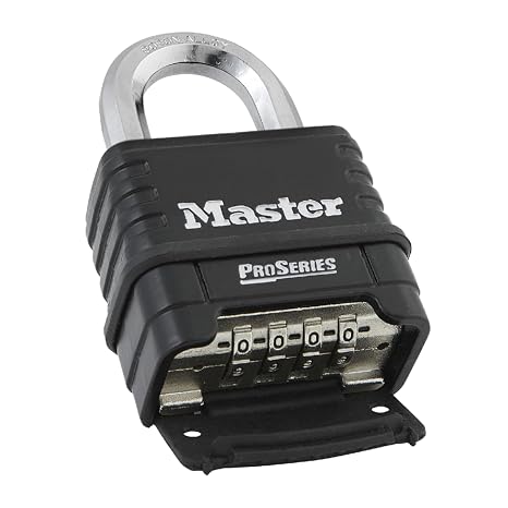 Master Lock-1178 Combination Padlock, Bottom, Black/Silver