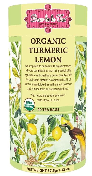 Lemon Turmeric Organic Tea by Brew La La Tea