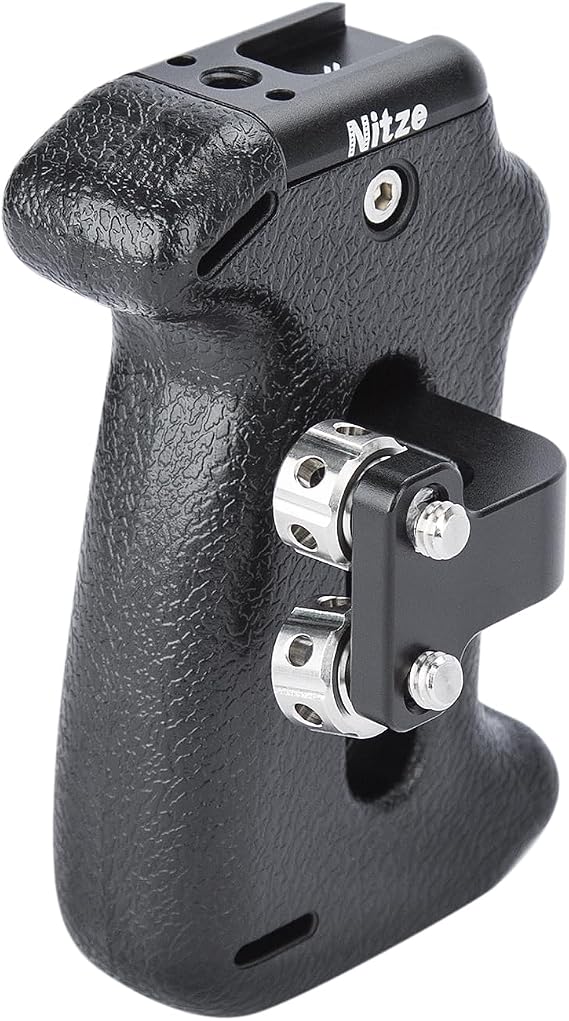 Nitze Side Handle with 1/4" Screws - PA22-H2 | Built-in Cold Shoe, Up/Down Adjustable, Left/Right Adjustable