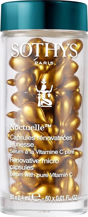 SOTHYS Renovative Micro-Capsules, Vitamin C Serum for Face | Vegan Capsules, Anti-Aging, Dark Spot, Night Treatment, 60 x .01 Fl Oz